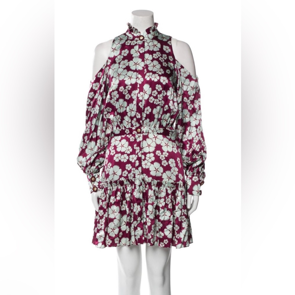 Alexis Audrina Floral Silk dress